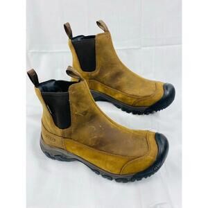 KEEN Men’s Slip-On Anchorage III WP Casual Boots 1017790 Earth/Mulch Size 10 M